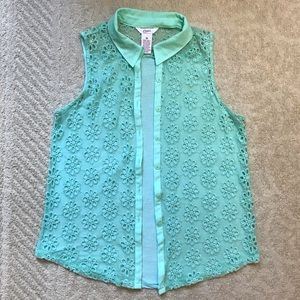 Turquoise Candie’s Tank Top